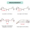 Eyekepper 12-Pack Rectangle Metal Half-rim Reading Glasses for Men Spring