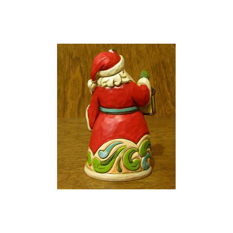 Heartwood Creek Mini Santa with Lantern Figurine, Red