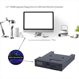 Ouitble USB Floppy Drive Emulator SFR1M44-U100 1.44MB Floppy Drive Floppy Drive for Industrial Control Devices