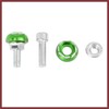 HEROFFIX 4pcs 6mm Metal Motorcycle License Plate Frame Bolt Screw