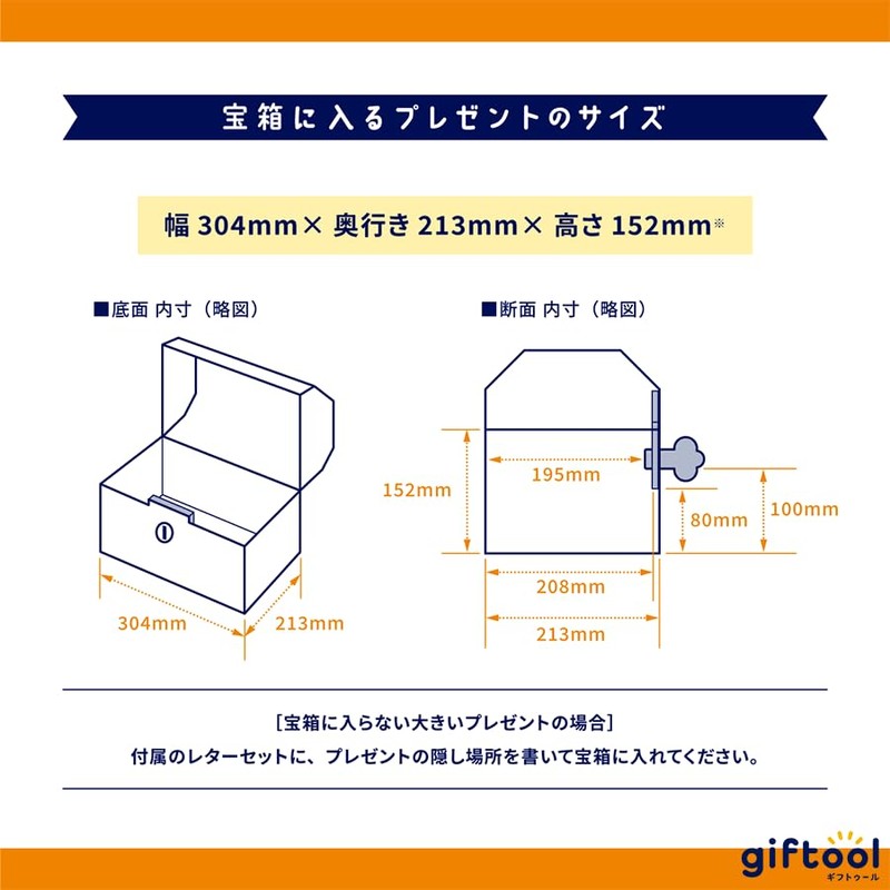 giftool Treasure Box, Birthday (Cakes), Includes Sheet and Gift Box,