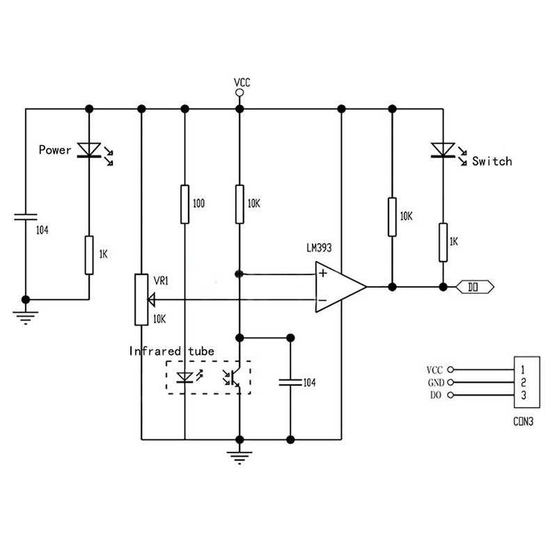 VKLSVAN 10pcs IR Infrared Obstacle Avoidance Sensor Module Smart Car