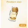 4 Pcs Notebook Pen Holder, Gold Adjustable Pen Clip Holder
