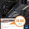 GLOTRENDS 250mm PCIe 3.0 X16 Riser Cable (0->90 Degree), Compatible