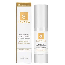 Organic Retinol A Night and Under Eye Cream Serum For Women  Anti Aging Anti Wrinkle Natural Organic Facial Skin Care With Hyaluronic Acid  Hydrating 