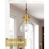 Audickic Pendant Lights Kitchen Island, 7.5" Farmhouse Pendant Lighting with