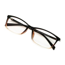 Computer Reading Glasses Blue Light Blocking - Reader Eyeglasses Anti Glare Eye Strain Light Weight for Women Men (Gradient Brown, 0.00)