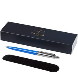 PARKER -"Jotter ballpoint pen with Velvet Pouch in gift box - black ink (process blue)