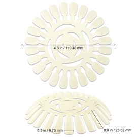 Beauticom (Quantity: 10 Pieces Wheel) Nail Art 24 Tips Display Wheel for Practicing Nails or Displaying Nail Art Work