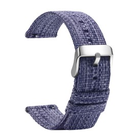 TStrap Nylon Watch Strap Quick Release 20 mm – NATO Style Bracelet Men's Watch Strap – G10 Military Ballistic Nylon Watch Strap Replacement Strap for Watch and Smartwatch – Black Grey Green, blue