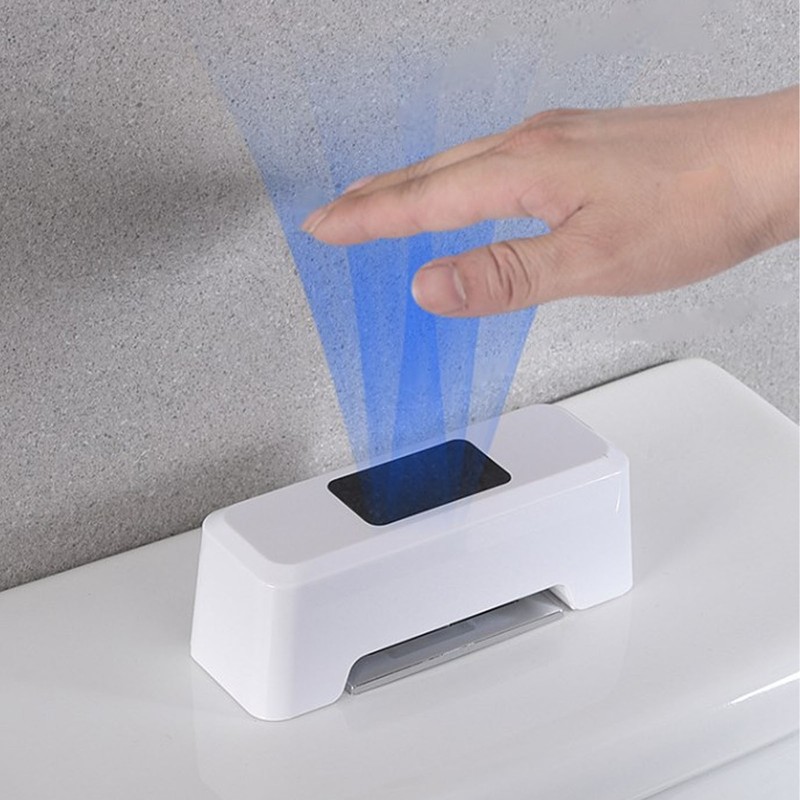 Touchless Toilet Flush Kit Automatic Toilet Flusher External Infrared Sensor