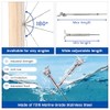 Muzata 10 Pairs 1/8" Cable Railing Hardware Kit Swage Toggle