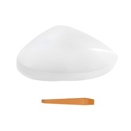 TKPUFR Passenger Right Side Mirror Cover Cap Compatible with Honda Civic 2022-2024 Without Turn Signal White