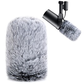 YOUSHARES Shure SM7B Pop Protection Fur Wind Protection - Professional Microphone Cover Microphone Wind Protection Compatible with Shure SM7B Mic