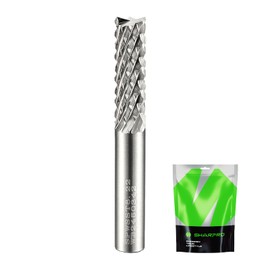 SHARPRO Tungsten Carbide Burr 1/4 Inch Shank 1/4 Inch Cutting Dia. Die Grinder Drill Bit Cutting Burr Bit for Dremel Rotary Tools PCB Wood HDF Carbon Fiber and Metal Grinding