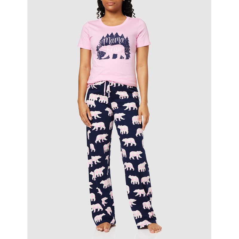 Little Blue House by Hatley Women's Pajama Pants, Pink Plaid