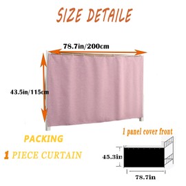 Qubanda Dorm Home Bunk Nets Bed Curtains Cloth Bed Canopy Blackout College Students Shading Nets Breathable Single Sleeper
