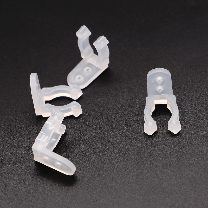 mxuteuk 100pcs 1/2 Inch LED Rope Light Clips Holder with