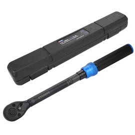 UYECOVE 3/8-Inch Drive Click Torque Wrench, Dual-Direction Click Professional Torque Wrench 5-45FT.LB/6.8-61N.M, Dual Range Scales Graduated in FT.LB and N.M, Blue