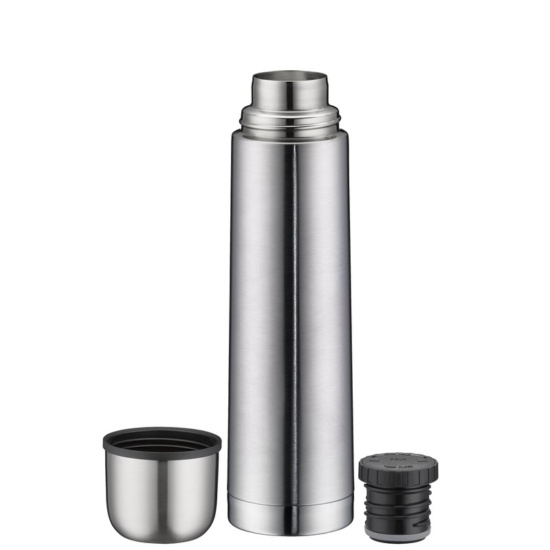 alfi 5457.205.075 Isolierflasche, Isotherm Eco Edelstahl, 0,75 l, mattiert