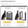 4NM Metal No Drilling Expandable Dog Gate, Extra Wide 96",