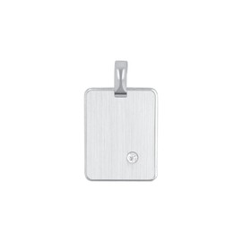 Amor 9960026 Women's Pendant 925 Sterling Silver with Synthetic Zirconia 2.4 cm Silver Comes in Jewellery Gift Box, Sterling Silver, Cubic Zirconia