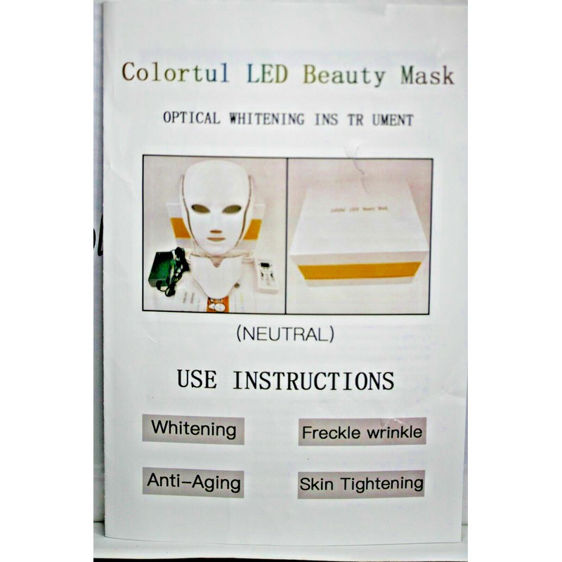 FOMIS Colorful LED Beauty Mask 7 Colors NIB