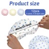 12 Pcs Shower Caps, Waterproof Reusable Shower Caps, EVA Plastic