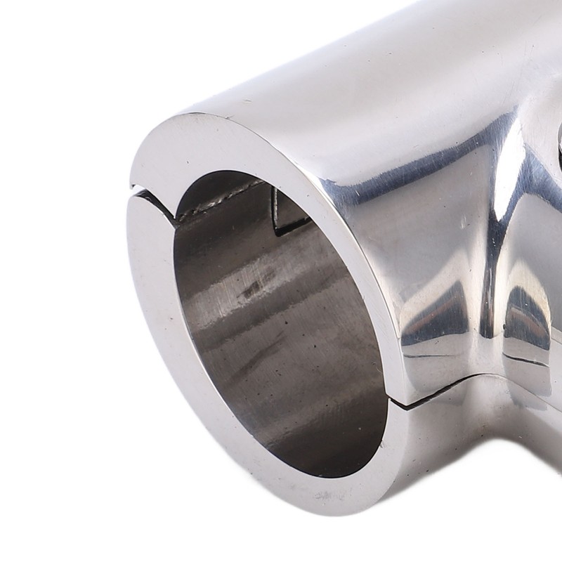 90° T Tee Tube Pipe Connector 1in/25.4mm ID Separable Stainless