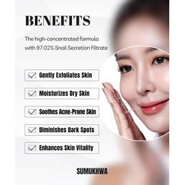 Mucin Caracol 97% + Esencia de Ginseng 5.07 Fl.Oz 150Ml, Suero Hidratante y Tónico Con Caracol y 8 Ácido Hialurónico, Hidratante Facial para Piel Seca, Hidrata y Equilibra, Cuidado de La Piel