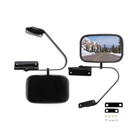 cciyu Exterior Driver And Passenger Side Mirrors With Manual Adjustment Manual Fold Non-heated Fit For 1980-1996 For Ford For F150 For F250 For F350