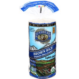 Lundberg Gluten-Free Brown Rice Organic Rice Cakes Lightly Salted -- 8.5 oz