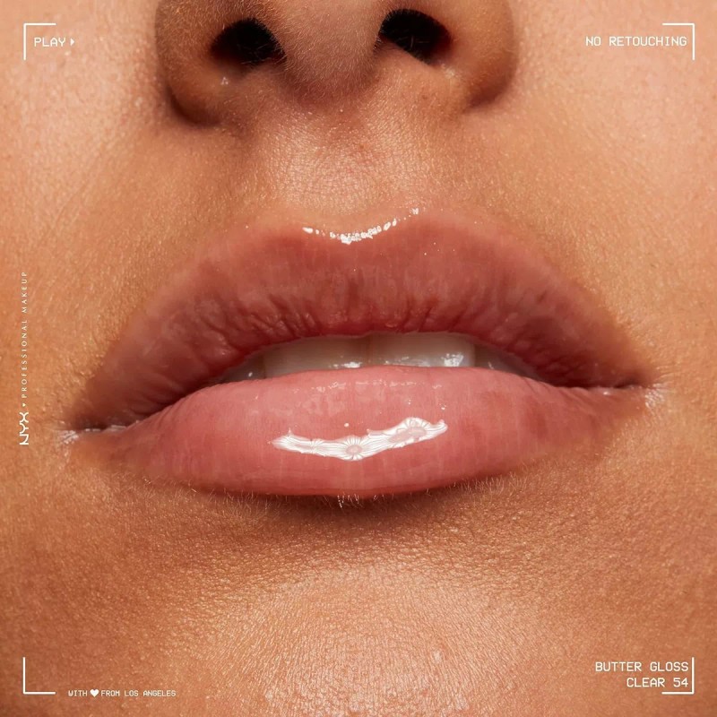 Nyx Professional Makeup Butter Gloss Brillo Transparente Usa Acabado Brillante