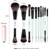 Jessup Set 10 Brochas para Maquillaje Doble Punta para Rostro