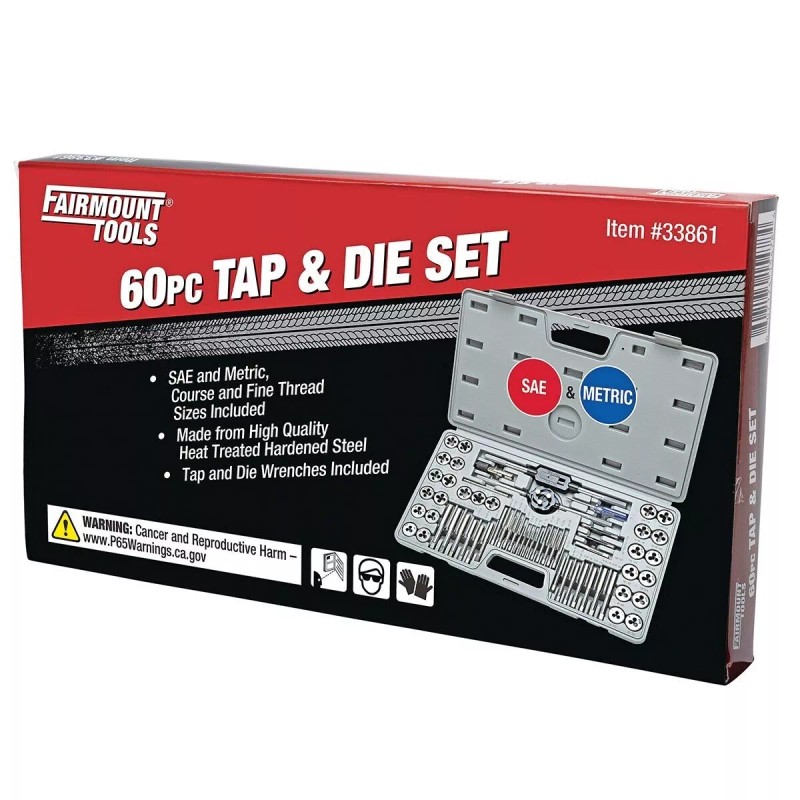 Fairmount Tools 60 Piece Metric and Standard Tap and Die