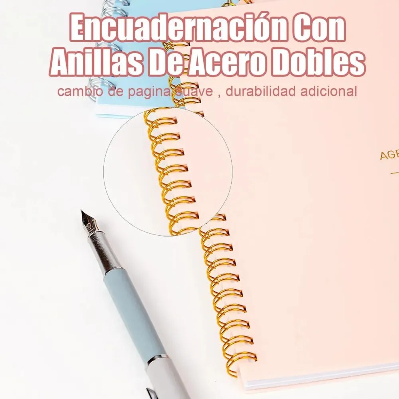 Agenda Ejecutiva Semanal A5 En Español (2 Piezas)