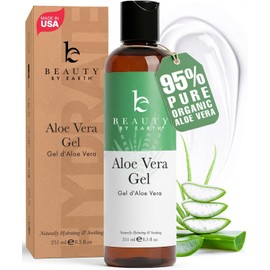 Gel de aloe vera: planta de aloe vera para loción después del sol, gel de aloe vera puro para el cuidado de la piel, el gel de aloe es mejor para el cuidado de la cara, el cabello y la piel calmante