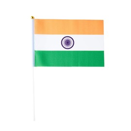 India Flag Indian Flag, Small Mini Handheld India Flags on Stick, Ideal for Party Parades Sports Events Patriotic Festival Decorations