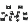 190 Pieces Black Cable Tie Bases,Cable Tie Mounts,Cable Tie Saddles