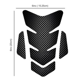OTOLIMAN 3D Motorcycle Carbon Fiber Vinyl Gel Gas Tank Pad Protector Decal and Sticker Tankpad. (New Generation Silicone-Based Adhesive)