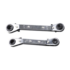 Wisepick Valve Core Remover Installer Tool, Ratchet Service Wrench Tool Set Dual Size SAE 1/4 & 5/16 Port,3/8'' to 1/4'', 5/16'' x 1/4'' Square with 2 Hex Tool, and 10 pcs Valve Cores