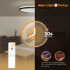 BLNAN LED Flush Mount Ceiling Light Fixture with Remote Control,