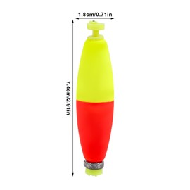 BOXOB 12pcs Fishing Bobbers Floats, EVA Snap on Weighted Foam Bobbers for Fishing Panfish Bass Bluegill Crappie (Cigar Shape)