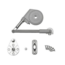 JinBoCheng 1 Pack 105 Degree Soft Closing Support Rod Hinges,Pull Down Bracket Hinge,Slowly descend and Close, Designed for Downward Opening lid Door,Cabinet Doors and Storage Box,Toy Box Support