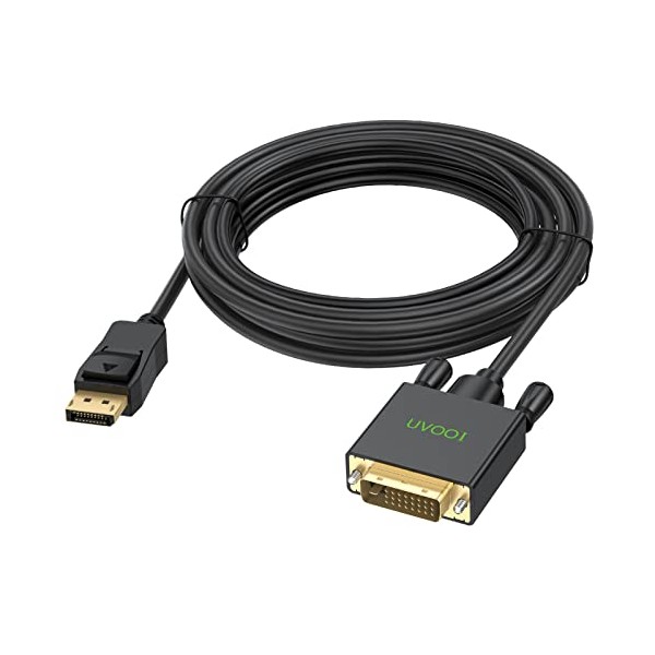 DisplayPort to DVI Cable 15 Feet, UVOOI DP to DVI-D