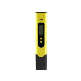 SagaSave 1Pcs pH Meter, 0.00-14.00 pH High Precision pH Pen, Waterproof pH Pocket Tester for Aquarium, Hydroponics, Laboratory, Spas, Swimming Pools (Yellow)