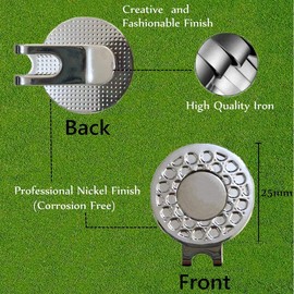 Ashton and Finch 19th Hole Magnetic Golf Ball Marker & Hat Clip - Ideal Golfing Accessory and Gift for Men