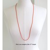 Kathy Bankston Handmade Red Seed Bead Necklace, Thin 1.5mm Single