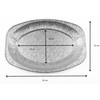 Extiff 10 Oval Aluminium Trays 24.5 x 35 cm -