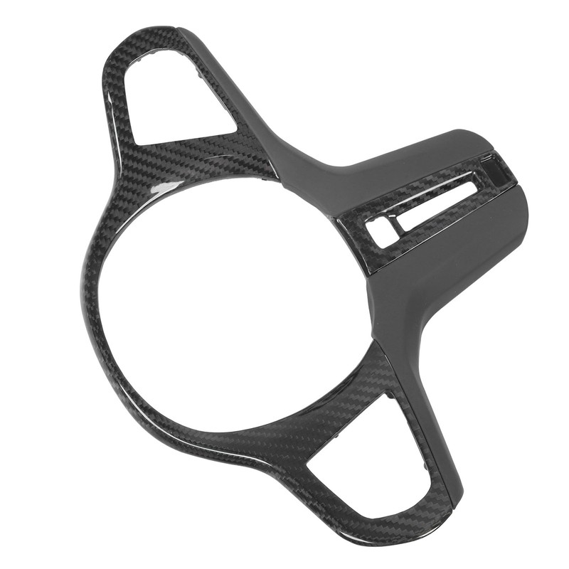 Car Steering Wheel Frame Cover Trim Sticker Decoration Carbon Fiber
